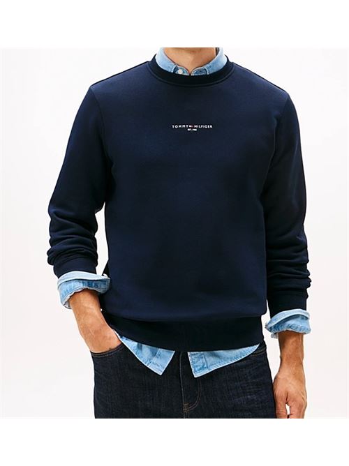 tommy logo tipped crewneck Tommy Hilfiger | MW0MW33639DW5.DW5